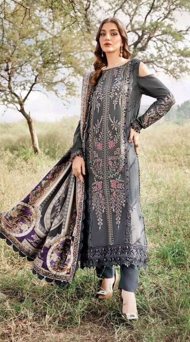 Hive Art printed Pakistani semilawn - Image 2